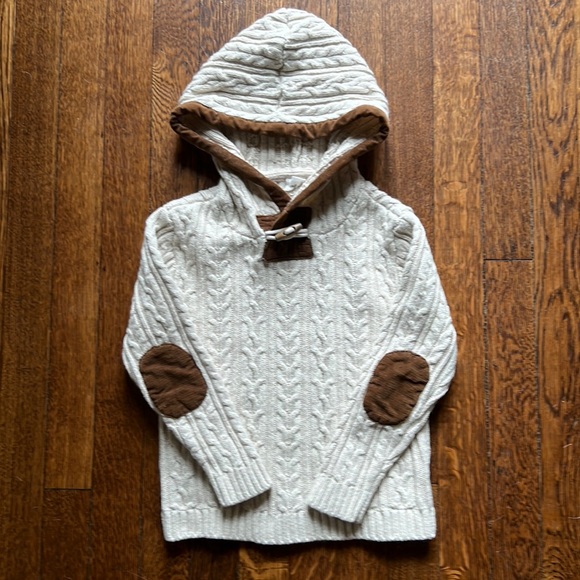 EGG New York Cable Knit Hooded Sweater Size 5 - Picture 1 of 16